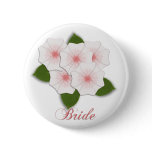 KRW Cherry Blossom Bride Button