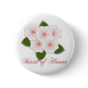 KRW Cherry Blossoms Maid of Honor button