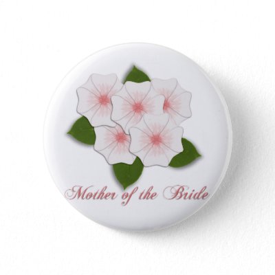 KRW Cherry Blossoms Mother of the Bride Button