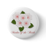 KRW Cherry Blossoms Mother of the Bride Button