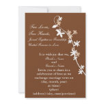 KRW Chocolate Custom Wedding Invitation