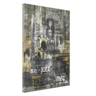 KRW City Poster Graffiti Grunge Wrapped Canvas Art wrappedcanvas