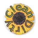 KRW Clean and Dirty 3 inch Sunflower Kitchen Magne magnets