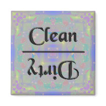 KRW Clean and Dirty Kitchen Magnet magnets