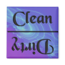 KRW Clean and Dirty Kitchen Magnet