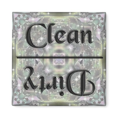KRW Clean and Dirty Kitchen Magnet by KRWDesigns
