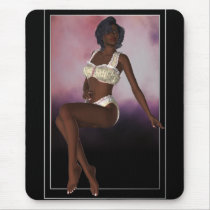 KRW Cocoa African American Pin Up mousepads