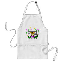 KRW Colorful Mardi Gras Jester aprons