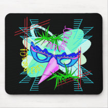KRW Colorful Mardi Gras Mask mousepads