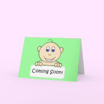 KRW Coming Soon Neutral Baby Shower Invitation cards