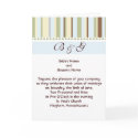 KRW Cool Stripe Custom Wedding Invitation cards