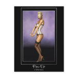 KRW Coquette Blonde Pin Up Post Cards