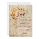 KRW Corinthians Love is: Wedding Invitation Ecru