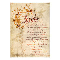 KRW Corinthians Love is: Wedding Invitation Ecru