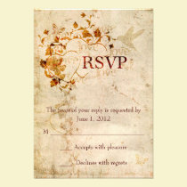 KRW Corinthians Love is: Wedding RSVP Ecru invitations