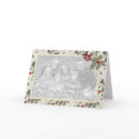 KRW Country Holly and Ivory Stripes Photo cards