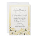 KRW Cream Rose Custom Vow Renewal Invitation