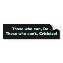 KRW Criticize Bumper Sticker