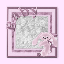 KRW Custom Baby Girl Photo Magnet