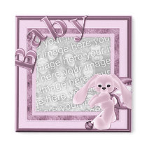 KRW Custom Baby Girl Photo Magnet