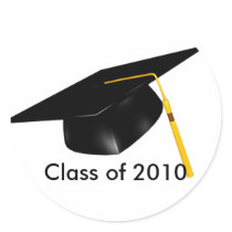 KRW Custom Black Graduation Cap stickers