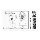 KRW Custom Bride and Groom Wedding Stamp