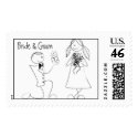 KRW Custom Bride and Groom Wedding Stamp