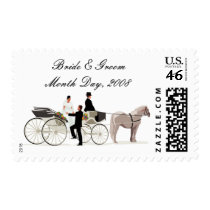 KRW Custom Elegant Horse Drawn Carriage Wedding postage
