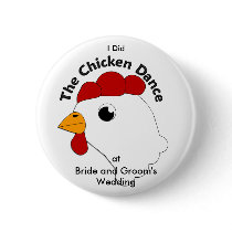 KRW Custom Funny Chicken Dance Wedding buttons