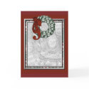 KRW Custom Holiday Wreath Photo Frame Card