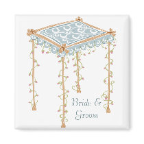 KRW Custom Jewish Wedding Canopy Favor magnets by KRWWedding KRW Custom Jewish Wedding Canopy Favor magnets