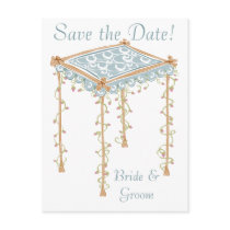 KRW Custom Jewish Wedding Canopy Save the Date postcards by KRWWedding KRW Custom Jewish Wedding Canopy Save the Date postcards