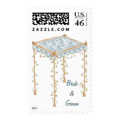 KRW Custom Jewish Wedding Canopy Stamp