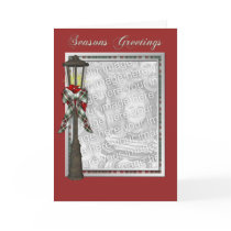 KRW Custom Lamp Post Season's Greetings Photo Card