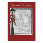 KRW Custom Lamp Post Season's Greetings Photo Card