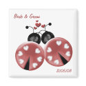 KRW Custom Love Bugs Wedding Favor magnets by KRWWedding KRW Custom Love Bugs Wedding Favor magnets