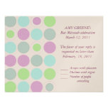 KRW Custom Modern Spots Bat Mitzvah Response Card Invite