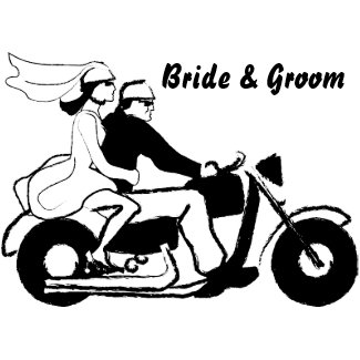 KRW Custom Motorcycle Couple Wedding Stamp stamp