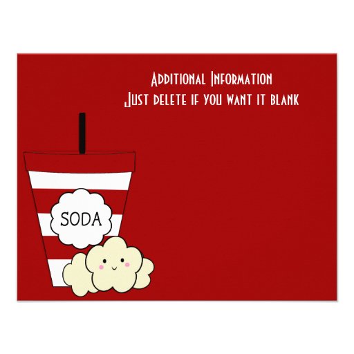 KRW Custom Movie Birthday Party Invitations