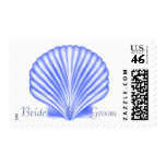 KRW Custom Name Sea Shell Beach Wedding postage