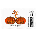 KRW Custom Pumpkin Love Halloween Wedding Postage