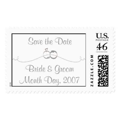 KRW Custom Save the Date Wedding Stamp