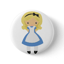 KRW Cute Alice in Wonderland buttons