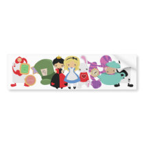 KRW Cute Alice in Wonderland Group Bumper Sticker