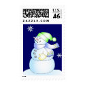KRW Cute Cartoon Snowman Holiday stamp