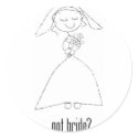 KRW Cute Got Bride? Wedding Sticker - Seal