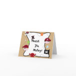 KRW Cute Pirate Thank You Card