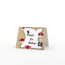 KRW Cute Pirate Thank You Card
