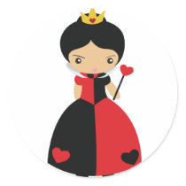 KRW Cute Queen of Hearts stickers