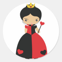 KRW Cute Queen of Hearts Sticker